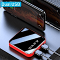Miniatyrbillede 3 af 8: Mini Portable Power Bank Digital Display Ekstern Batteri Oplader med Dual USB Hurtig Opladning