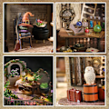 Miniatyrbillede 4 af 8: DIY Miniature Dukke Hus Kit Træ Dukkehus Værelseskasse Magic Workshop Have Gaver Jul