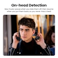 Miniatyrbild 3 av 5: Hybrid 35dB ANC Active Noise Canceling Hörlurar Trådlösa Over Ear Bluetooth Hörlurar