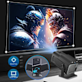 Miniatyrbilde 6 av 7: 4K Native 1080P Dual Wifi6 BT5.0 Kino Utendørs Bærbar Projektor