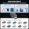 Miniatyrbild 4 av 6: 2-i-1 Wired to Wireless CarPlay Adapter & Android Auto Wireless Adapter Plug & Play