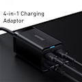 Miniatyrbilde 5 av 8: Desktop Bærbar Rask lader 4 i 1 adapter For iPhone 14 13 12 Pro Max  Telefon lader