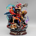 Miniatyrbilde 2 av 8: 22 cm One Piece Figurine Three Captain Anime Figure Kid Law Luffy Action Pvc Model Statue