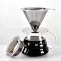 Miniatyrbilde 2 av 7: Gjenbrukbar kaffe filter holder dobbelt lag rustfritt stål kaffe te sil