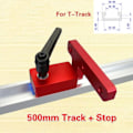Miniatyrbild 5 av 5: 1Set Gering Spår Stopp Och Aluminium legering T-spår Spår Gering Spår Jig Fixtur T-Spår Träbearbetning Verktyg