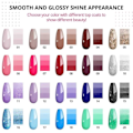 Miniatyrbild 5 av 6: Pack 20 Färger Gel Nagellack Multi-color UV/LED Gel Matt Topp Bas Coat Professionals Nagelkonst