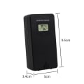 Miniatyrbillede 2 af 6: Trådløs Udendørs Sensor Indendørs Sender Temperatur Fugtighed Måler Hygrometer Termometer