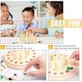 Miniatyrbild 3 av 7: Trä minne match pinne schack färg spel bräda pussel montessori pedagogisk leksak