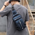 Miniatyrbillede 10 af 11: Herrer Nylon rygsæk rygsæk cross body skulder taske