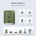 Pikkukuva 2 / 6: Sähkö ilma pumppu Ultrakevyt kannettava nano pumppu 2 ladattava akku