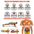 Miniatyrbild 4 av 8: Fällbar Push-up Bräda Stöd Muskel Träning Multifunktionell Bord Bärbar Fitness utrustning