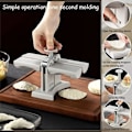Miniatyrbillede 6 af 6: Fuldt Automatisk Dumpling Maskin Dobbelt Hoved Press Dumplings Mold