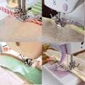 Miniatyrbillede 5 af 6: Justerbar Bias Tape Indbinding Fod Snap On Presser Fod 6290  For Brother og De fleste lave skaft Symaskiner Tilbehør