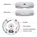Miniatyrbild 5 av 5: Wifi Naturgas Sensor Brännbart Hushåll Smart LPG Gas Larm Detektor Läckage Sensor