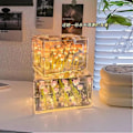 Miniatyrbilde 2 av 3: Kreativ Gjør det selv Tulipan Blomst Hav Terning Tredimensjonal Liten Natt Lampe Materiale pakke