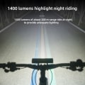 Miniatyrbillede 5 af 7: Cykel Lys Foran 900Lumen Cykel Lys 2000mAh Vandtæt Lommelygte USB Oplader MTB Vej Cykling Lampe