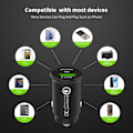 Miniatyrbild 6 av 7: USB Bil Laddare Snabb Charge PD QC3.0 FCP AFC Typ C 18W Snabb Bil USB Laddare
