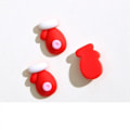 Miniatyrbillede 3 af 7: 20 stykker Søde Mini Tegnefilm Jule Serie Harpiks Figurin Håndværk Flatback Cabochon Ornament