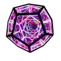 Miniatyrbillede 2 af 7: Infinity Dodecahedron Farve Kunst Lys Fantasy Geometri Rum LED Kunst Lampe