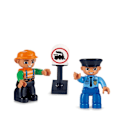 Miniatyrbillede 3 af 7: By Serie Big Size Variety tog  Figurer Bygge Klodse Sæt Kompatible Duploe Klodser Børne Legetøj