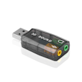 Pikkukuva 1 / 7: Mini ulkoinen USB 3,5mm mikrofoni kuuloke liitin stereo kuulokkeet 3d ääni kortti ääni sovitin