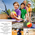 Miniatyrbillede 4 af 6: Tennis bolde til børn 6 stykker blød elastisk lav kompression trykløs træning bold med bærepose