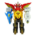 Miniatyrbild 3 av 7: 5 I 1 Montering Leksaker Transformation Robot Dinosaur Rangers Megazord Action Figurer
