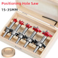 Miniatyrbillede 2 af 7: Positionering Hul Sav Kit Justerbar 15-35mm Hængsel Hul Åbner
