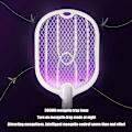 Pikkukuva 4 / 8: 3 in 1 sähkö Mosquito Swatter, Mosquito Killer lamppu   TYPE-C latauksella
