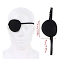 Miniatyrbillede 4 af 6: Sort Pirat Eye Patch Enkelt Eye Patch Eyepatch One Eye