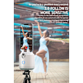 Miniatyrbild 5 av 7: Auto Ansiktsspårning Telefon selfie stick Smart 360°rotationshållare AI Uppföljning video Vlogg Live Gimbal Stabilizer Stativ för mobil