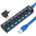 Pikkukuva 9 / 11: USB keskitin 3.0 keskitin USB 3 USB 2.0 usb USB jakaja virta sovitin 4/7 portti useita laajennus 2.0 kytkimellä