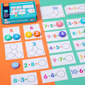 Miniatyrbillede 2 af 7: Børn's matematik tidlig uddannelse undervisningshjælpemidler tal kognition matching