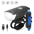 Miniatyrbillede 4 af 9: USB Genopladelig Vandtæt Cykel Lampe Lommelygte