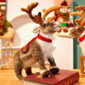 Miniatyrbilde 6 av 8: Simulering Reinsdyr Plysj leke jul hjort dukke jul elg leke jule pynt