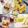 Miniatyrbild 3 av 8: 32 Grid Silicon Ice Cube Tray Form Med Lock Spade Förvaring Låda Ta bort Med Ett Klick Ice Maker