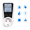 Miniatyrbild 2 av 4: AC Digital Wattmätare  Ström Mätare LCD Energi Mätare Ström Monitor EU Plug Socket