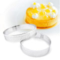 Miniatyrbilde 2 av 10: Rustfritt stål Terte Mugg Ring Tartlet Kake Mousse Mopper Cookies Pay Circle Cutter