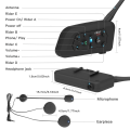 Miniatyrbilde 5 av 7: Motorsykkel Bluetooth Hjelm Intercom Headset 1200M Intertelefon for 6 Riders Vanntett Musikk spiller