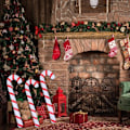 Miniatyrbild 3 av 7: Jul Uppblåsbara Gångkäppar Jul Ute Godis Färgfärgade Uppblåsbara Gångkäppar