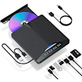 Miniatyrbillede 1 af 7: 7-i-1 USB 3.0 Type-c Ekstern DVD RW CD Drive Brænder Læser afspiller