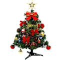 Miniatyrbillede 1 af 7: Bordplade kunstig juletræ med LED lys Navidad jule træer med pynt
