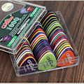 Miniatyrbillede 2 af 8: Multicolor Guitar Picks 50/100 Pieces Mixed ABS Premium Plastic Guitar Picks