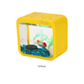 Miniatyrbillede 1 af 5: Kreativ Aftagelig Fiske Skåle Akryl Transparent Bygnings Blok Mini Fiske tank