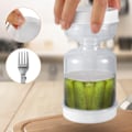 Miniatyrbild 4 av 8: Torr och våt dispenser gurka oliver timglas burk läckagesäker återanvändbar för mat förvaring kök mat separator verktyg