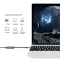 Pikkukuva 2 / 3: USB tyyppi C Ethernet sovitin verkko kortti USB C-tyyppi To RJ45 1000 Mbps Lan Internet kaapeli MacBook PC Windowsille
