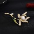 Miniatyrbild 5 av 6: moderiktigt lyx narcissus corsage koppar mikro inläggningar växt brosch dam kläder accessoarer