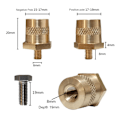 Miniatyrbilde 6 av 6: 1 par batteri pol adapter messing batteri terminal kontakt M8 gjenge positiv negativ batteri stolpe kontakt terminal adapter