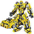 Miniatyrbillede 6 af 8: 2 i 1 Deformation Robot Bygge Klodse Sæt Klodser Legetøj Transform Biler Fødselsdag Legetøj