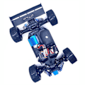 Miniatyrbilde 5 av 6: RC bil 1/18 4WD 2.4G Radio kontroll fjernkontroll kjøretøy modeller RC biler leker